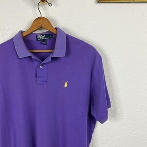 Polo Ralph Lauren Purple Lemon Pony Embroidered Logo Polo